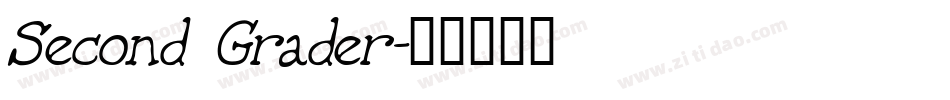Second Grader字体转换